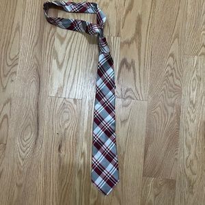 Express plaid red tie